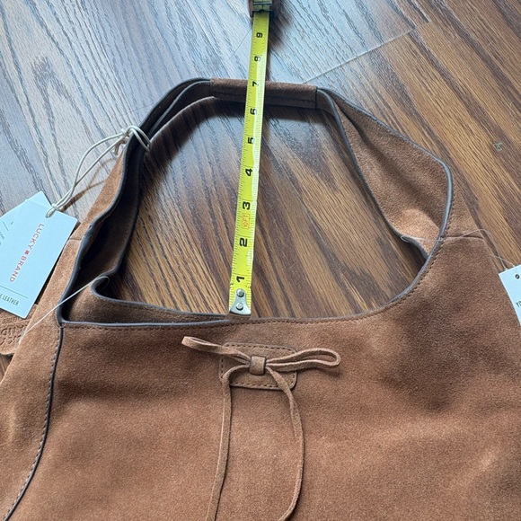 Lucky Brand Classic Brown Suede Shoulder Bag NWT - Picture 6 of 11